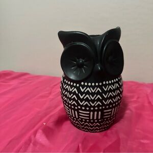 Pier 1 Imports Boho Owl Black and White Decorative Vase